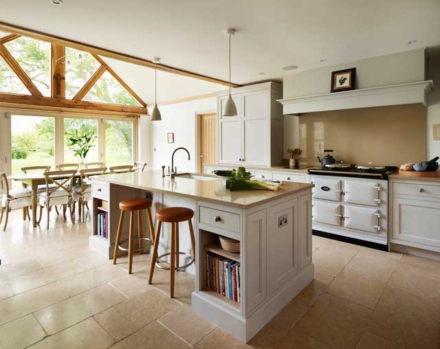 Kitchen island or galley layout