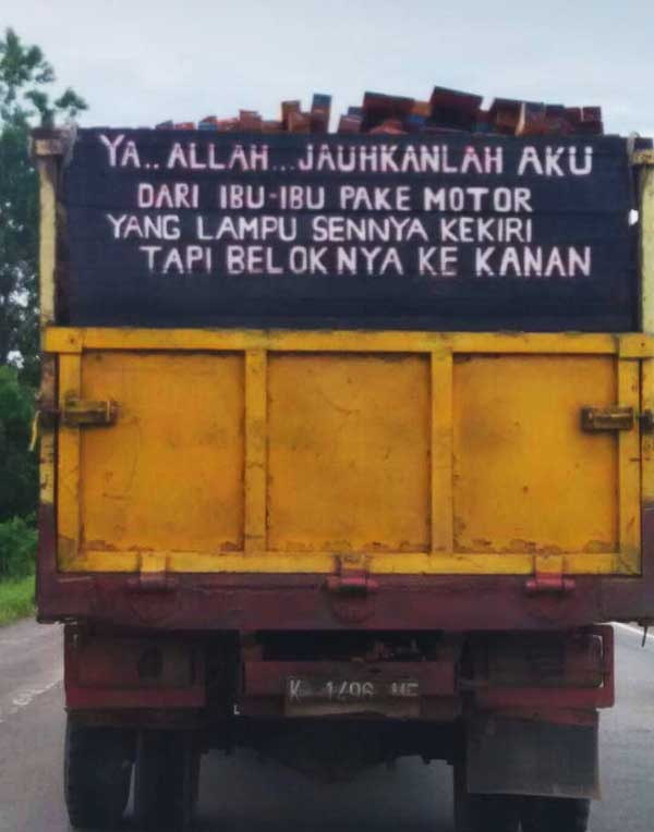 kata kata supir truk buat keluarga