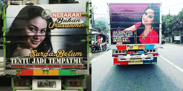 tulisan kata kata supir truk